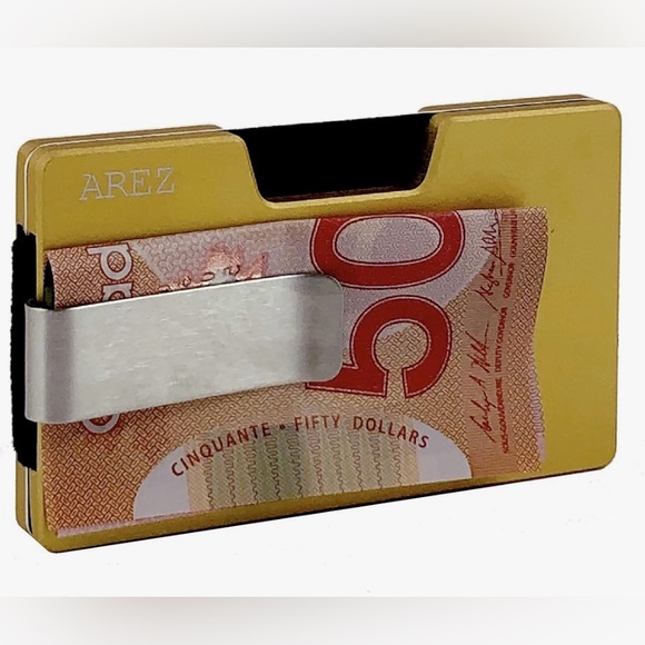 Slim Aluminum Minimalist Card Holder NIB - Picture 2 of 6